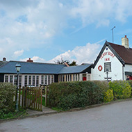 Outside the new pub extension